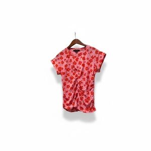 Sanctuary Pink and Red Floral Short Sleeve Tee